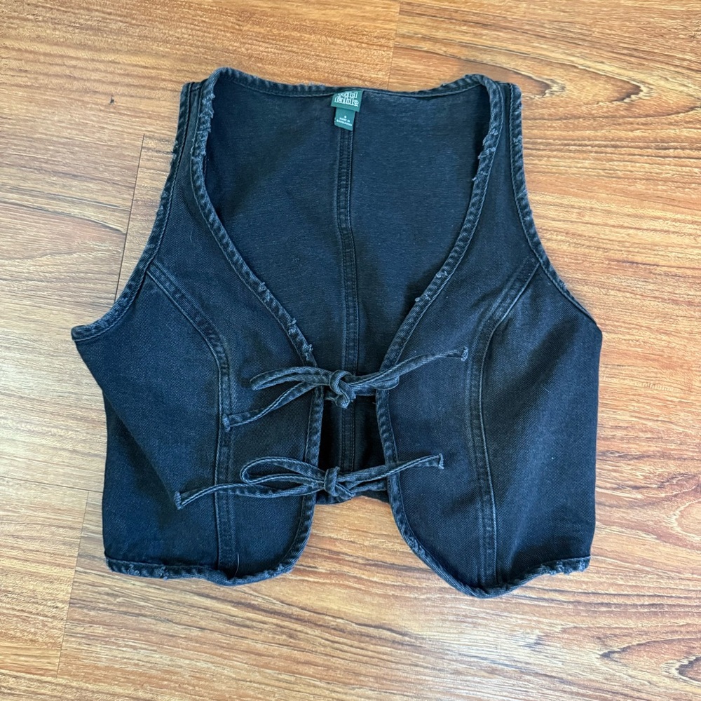 Wild Fable Charcoal Denim Vest